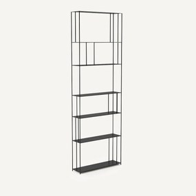 Boekenrek in staal H240 cm, Parallel XL slim