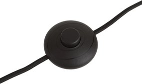 Japandi vloerlamp bruin teddy stof 2-lichts - Trompet