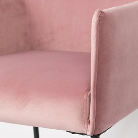 Zuiver Stoel Dion Velvet Roze
