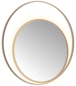 Hotbath &More Round 2 spiegel 120x120cm geborsteld koper PVD