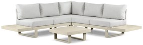 Hoek loungeset 5 personen Aluminium Taupe Lifestyle Garden Furniture Lorenzo