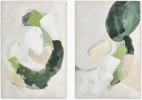 Wanddecoratie Crown met handgemaakte afwerking, 2-delig