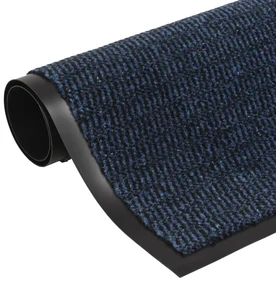 vidaXL Droogloopmatten 2 st rechthoekig getuft 40x60 cm blauw