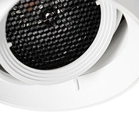 Moderne inbouwspot wit GU10 AR70 rond trimless - Oneon Honey Modern GU10 Binnenverlichting Lamp