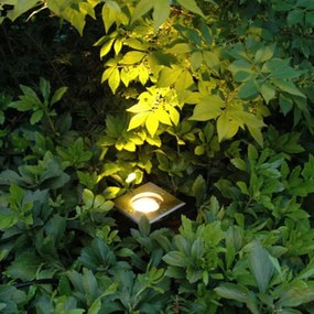 Grondspot staal 10,5 cm IP65 - Basic Square