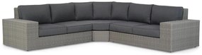 Hoek loungeset 5 personen Wicker Grijs  Garden Collections Oxford