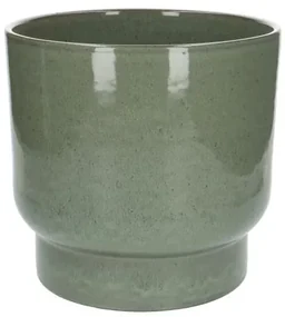 Bloempot'Mara', aardewerk, groenØ 24