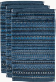 Gastendoeken Geometric Print van velours & terrykatoen, 3-delig