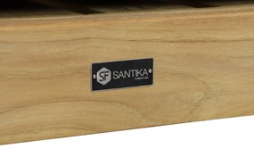 Hoek loungeset 5 personen Teak Old teak greywash  Santika Furniture Santika