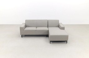 Boavista Sunbrella loungebank chaise longue - Nature Grey - 2-delig - links