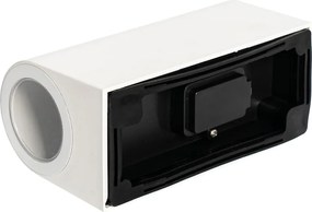 Moderne buiten wandlamp wit kunststof ovaal 2-lichts - Baleno