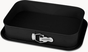 Rechthoekige springvorm Matte Black met antiaanbaklaag