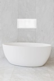 Hotbath &More frameless inbouwnis met verlichting 30x60x10cm wit mat