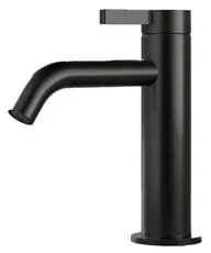 Hotbath Ace Wastafelmengkraan - laag - opbouw - zonder waste - zwart geborsteld PVD AC003MBP