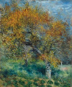 Kunstreproductie The Pear Tree; Le Poirier, c.1870, Renoir, Pierre Auguste