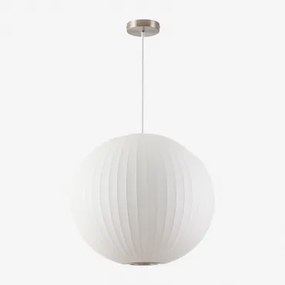 Plafondlamp In Kunstzijde En Ijzer Worel B - Sklum