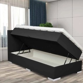 1-persoons boxspring met opbergruimte antraciet