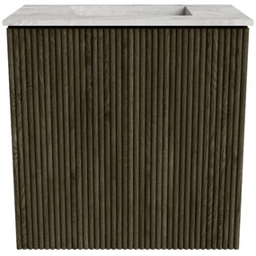 Mondiaz Joya DLux 40cm toiletmeubel shadow met wastafel faye midden zonder kraangat glace