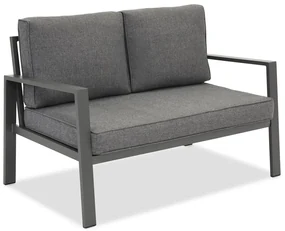 Zakintos antraciet aluminium tweezitsbank Garden Point