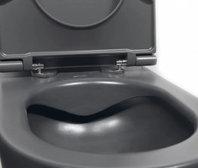 Sapho Infinity toiletpot randloos met softclose zitting antraciet mat