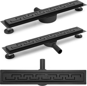 Lineaire afvoer Rea Greek PRO Black 90