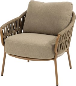 4 Seasons Outdoor Seasons Biarritz Low Dining Chair Amber With Cushions(per Stuks) Rope Taupe