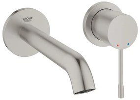 GROHE Essence New Wastafelkraan Inbouw - uitloop 18.3cm - M-size - met inbouwdeel - supersteel 19408DC1