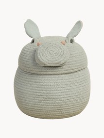 Opbergmand Henry the Hippo met deksel, handgemaakt