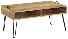 vidaXL Salontafel 100x60x45 cm massief mangohout