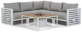 Hoek loungeset 5 personen Aluminium Wit  Santika Furniture Santika Jaya