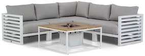 Hoek loungeset 5 personen Aluminium Wit  Santika Furniture Santika Jaya