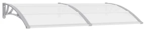 vidaXL Deurluifel 200x100 cm PC grijs