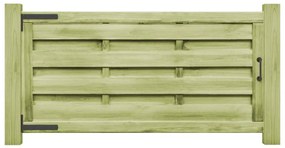 vidaXL Poorten 2 st 150x75 cm geïmpregneerd grenenhout groen