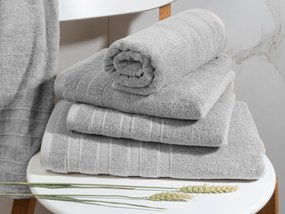 Handdoek DoubleLife Recycled Cotton Collectie– 4 stuks – 50×100 – sandy grey