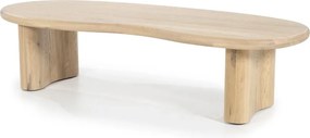 Organische Salontafel Eiken Naturel - 140 X 60cm.