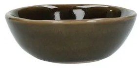 Uitlekbakje, steengoed, donkergroen, Ø9 X 3 cm