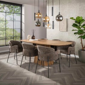 Hanglamp Met Bolvormige Glazen