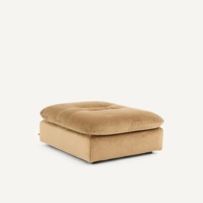 Modulaire voetensteun in linnen fluweel, GIULIANO