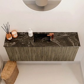 Mondiaz Joya DLux 100cm toiletmeubel dusk met wastafel faye midden 1 kraangat lava