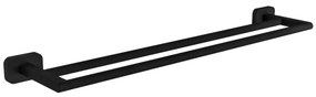 Eastbrook Asti messing handdoekbeugel dubbel zwart mat