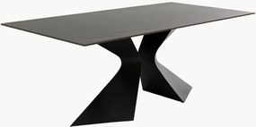 Eettafel Gloria met stenen tafelblad, 180 x 90 cm
