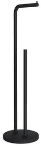 Smedbo Beslagsboden Toiletrolhouder - 17x60x17cm - Staal Mat zwart BB1230