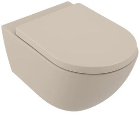 Villeroy & Boch Subway 3.0 Wandcloset Pack - 56cm - zonder spoelrand - diepspoel - twistflush - softclose en quickrelease zitting - ceramic+ - almond (beige) SW917947 / SW762366