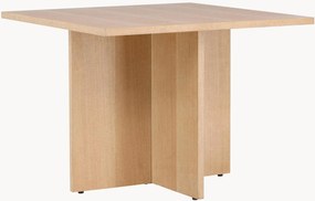 Eettafel Leo met houtlook, 100 x 100 cm