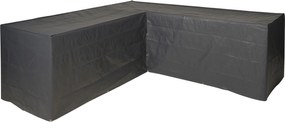 Nature hoes loungebank - H90x250x250 cm - 100g/m2 - grafietkleur - met koord