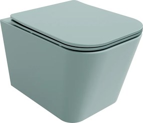 Mexen Teo wc-pot Rimless met slanke, soft-close duroplast zitting, lichtgroen mat - 30854048