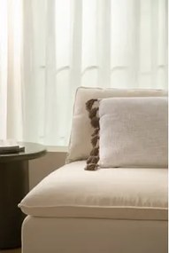 Vierkant Kussen 45x45 Cm Van Botucau-katoen Gardenia Wit - Mokka Bruin - Sklum