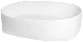 Kerra KR918 waskom rechthoekig glans wit 56x39x14cm
