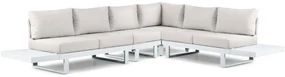 Hoek loungeset 6 personen Aluminium Wit  Lifestyle Garden Furniture Lorenzo