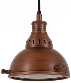 Hanglamp Elysee Antiek Donker Koper